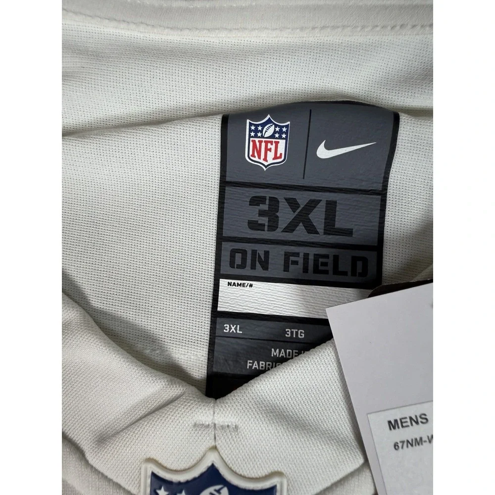 NWT Sean Taylor #21 Washington Redskins Nike On Field White NFL Jersey Mens 3XL